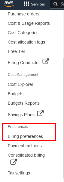 Billing Preferences